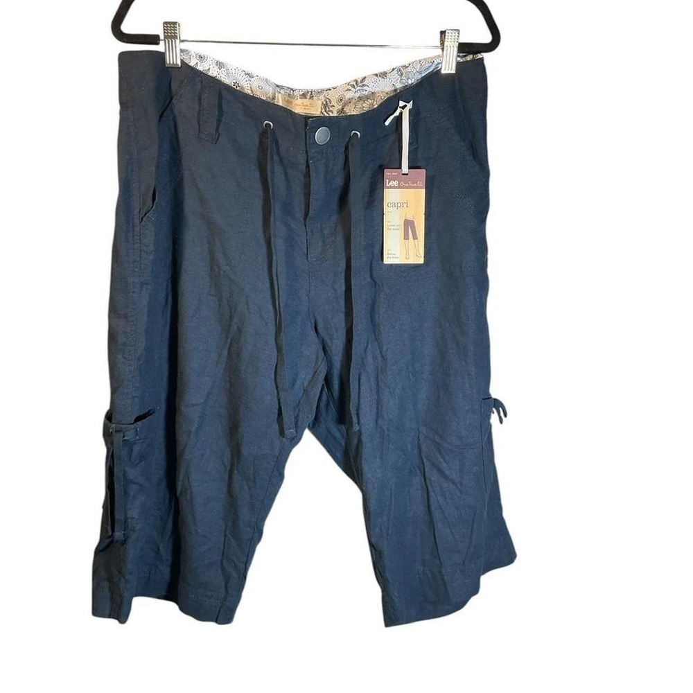 Lee One True Fit Linen Shorts Size 16 Medium